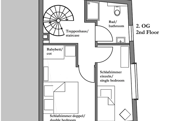 Apartman Designapartment Im Herzen Der Altstadt - 7 Guests - 3 Bedrooms - 2 Bathrooms *
